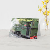 CARTE TRAINS À VAPEUR (Fleur jaune)