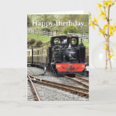 CARTE TRAINS À VAPEUR (Fleur jaune)