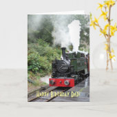 CARTE TRAINS À VAPEUR (Fleur jaune)