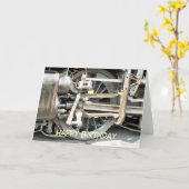 CARTE TRAINS À VAPEUR (Fleur jaune)