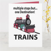 Carte Trains Arrêts Multiples Mais Trains Une Destinatio (Fleur jaune)