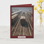 Carte Trains et voies ferrées - Voies ferroviaires (Fleur jaune)