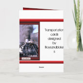 Carte Trains et voies - train de fret (Dos)