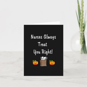 Carte Traitement D'Halloween Pour Les Infirmières