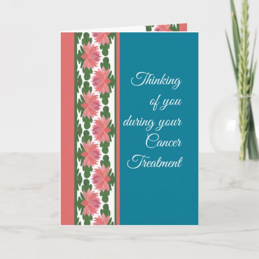 Carte Traitement du cancer Penser à vous, Lys d'eau (Devant)