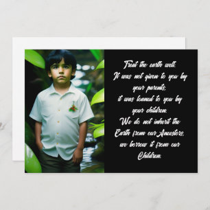 Carte Traitez bien la Terre   Salutation à plat pour gar