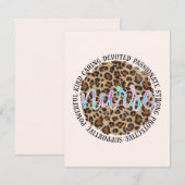 Carte Traits de la personnalité infirmière (Devant / Derrière)