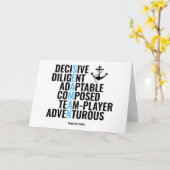 Carte Traits d'un marin (Fleur jaune)