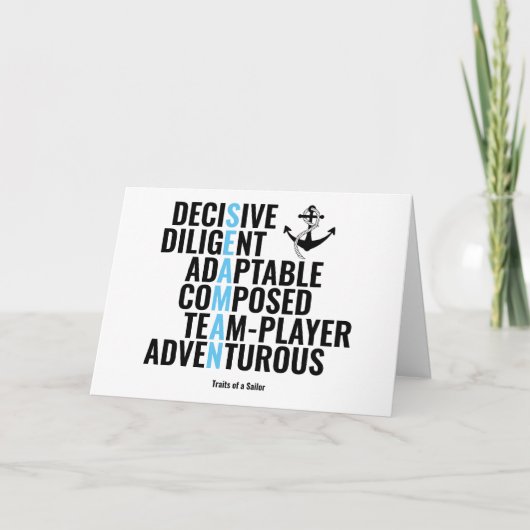 Carte Traits d'un marin (Devant)