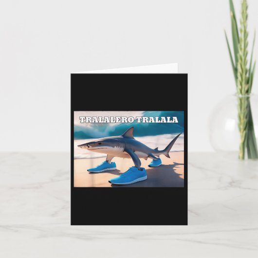 Carte Tralalero Tralala Funny Shark Meme (Devant)