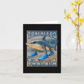 Carte Tralalero Tralala Italien Brainrot mème Anniversai (Fleur jaune)