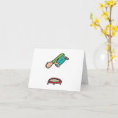 Carte Trampoline (Fleur jaune)