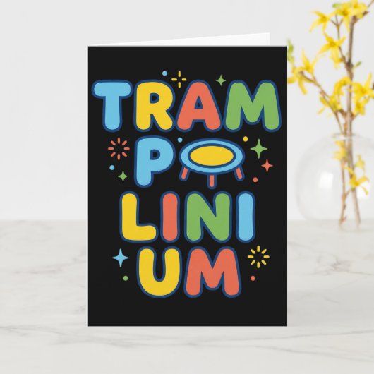 Carte Trampolinium (Fleur jaune)