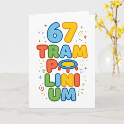 Carte Trampolinium (Fleur jaune)