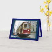 Carte Tramway sur le chemin (Fleur jaune)