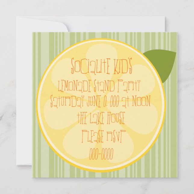 Carte Tranche de citron (Devant)