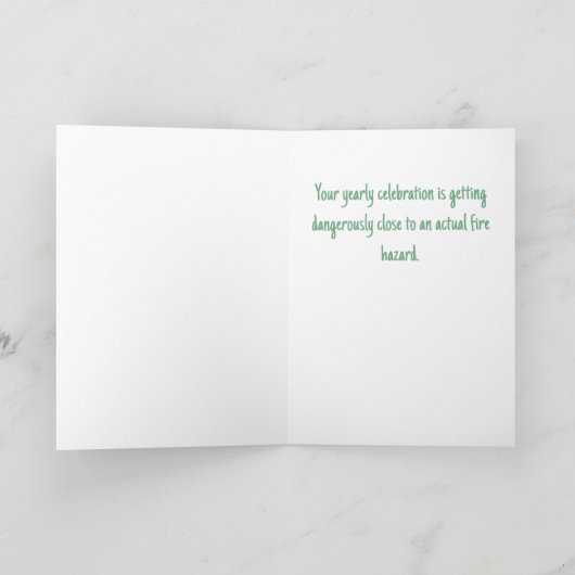 Carte Tranche de gâteau d'anniversaire criant "à plus". (Intérieur)