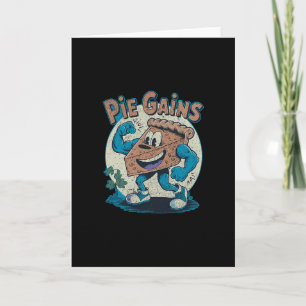 Carte Tranches De Gâteau Musclées Dessin Animé Gym Pun T