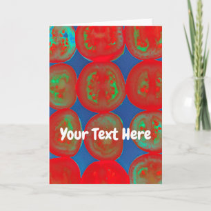 Carte Tranches de tomate personnalisables