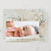 Carte Tranquille Eucalyptus Vert brise mer photo (Devant / Derrière)