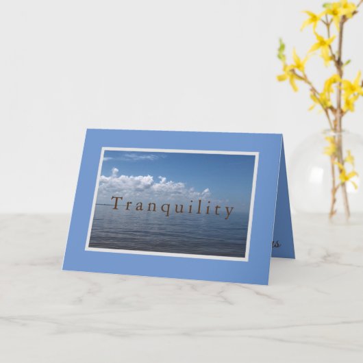 Carte Tranquillité (Fleur jaune)