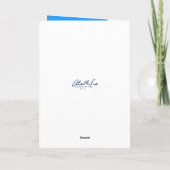 Carte Tranquillité aquarelle bleue (Dos)