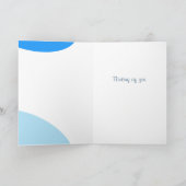 Carte Tranquillité aquarelle bleue (Intérieur)