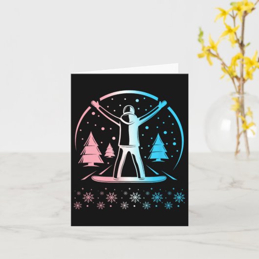 Carte Trans Pride Subtle Lgbtq Gay pride Snowboar d'hive (Fleur jaune)