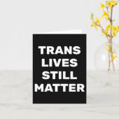 Carte Trans vit encore - Droits Lgbtq - Droits Trans (Fleur jaune)