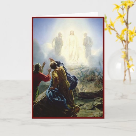 Carte Transfiguration de Jésus, Religieux (Fleur jaune)