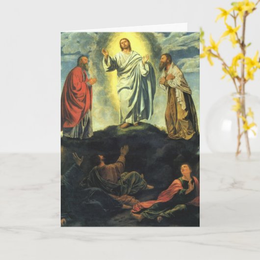 Carte Transfiguration par Giovanni Girolamo Savoldo (Fleur jaune)