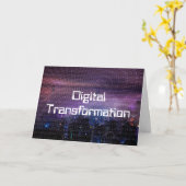 Carte Transformation numérique pour les entreprises (Fleur jaune)