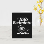 Carte Transformez La Douleur En Badminton Racket Shuttle (Fleur jaune)