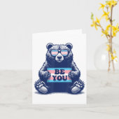Carte Transgenre Be You Trans Fierté M2f F2m (Fleur jaune)