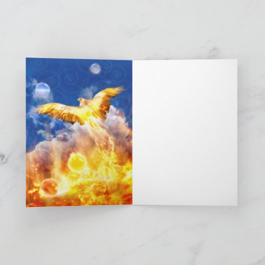 Carte TRANSMUTATION D'Oiseaux De Feu Phoenix (Intérieur)