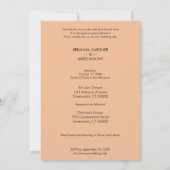 Carte Transparence Branches de luxe Mariage Script photo (Dos)