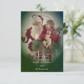 Carte Transparency Effect Merry Christmas Photo Family (Debout devant)