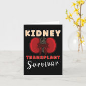 Carte Transplanter Rein Donateur Maladie rénale 1 (Fleur jaune)