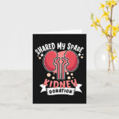 Carte Transplanter Rein Donateur Maladie rénale 4 (Fleur jaune)