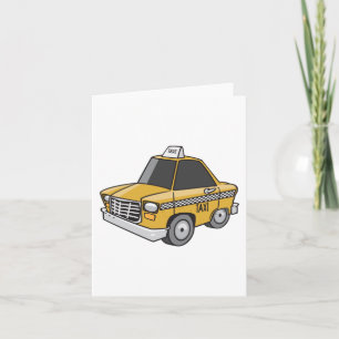 Carte Transport en taxi jaune de la ville