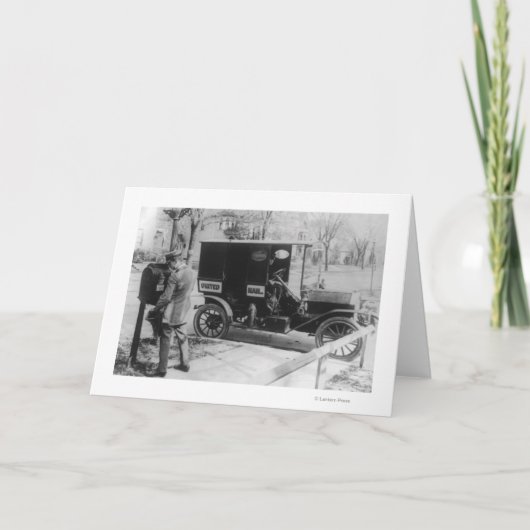 Carte Transporteur de courrier avec "United Mail" Automo (Devant)