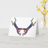 Carte Trapeze Cirque (Fleur jaune)