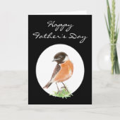 Carte Traquet fait sur commande de fête des pères, (Devant)