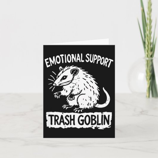 Carte Trash Goblin Ssum Emotional Suprt Funny Meme (Devant)