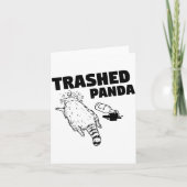 Carte Trash Panda Drunk Racoon Funny  (Devant)