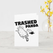 Carte Trashed Panda  (Fleur jaune)