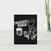 Carte Trashed Panda Funny Drunk Racoon  (Devant)