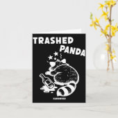 Carte Trashed Panda Hangover Social Media Crazy Drunk Ra (Fleur jaune)