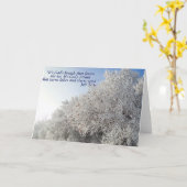 Carte Travail 37:6 Paysage hivernal inspirant (Fleur jaune)