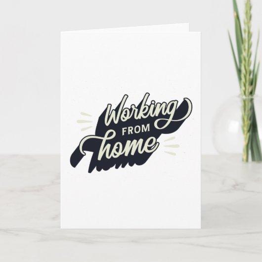 Carte Travail à domicile (Devant)